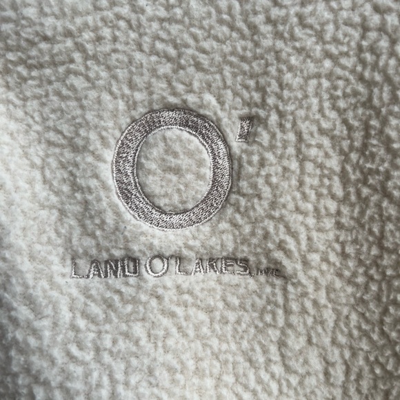 The North Face Cream Sherpa Fleece Vest Land O’Lakes Embroidery Size L - Picture 6 of 12